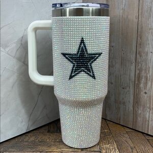 Dallas Cowboys Officially Licensed Game Day Rhinestone Bling 40 oz Tumbler